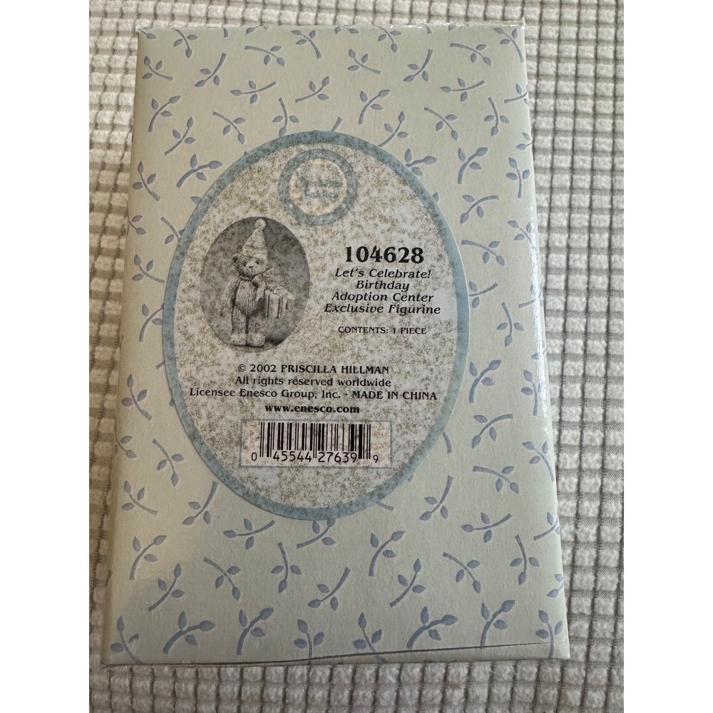 Cherished Teddies Let's Celebrate Birthday Adoption Center‎ Exclusive Figurine
